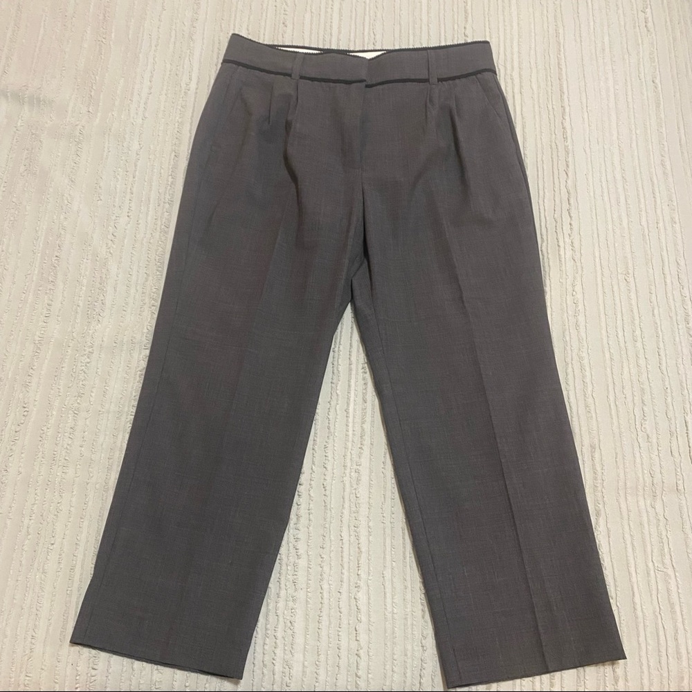 J. Crew Gray Cropped Pants 12